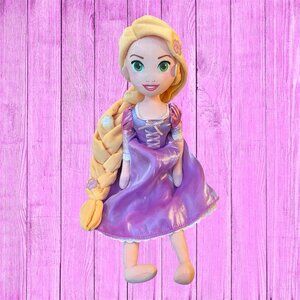 Disney Store Rapunzel Plush Toy Doll 20" Princess Tangled Braided Hair